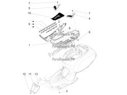 Central cover - Footrests