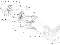 Flywheel magneto cover - Oil filter