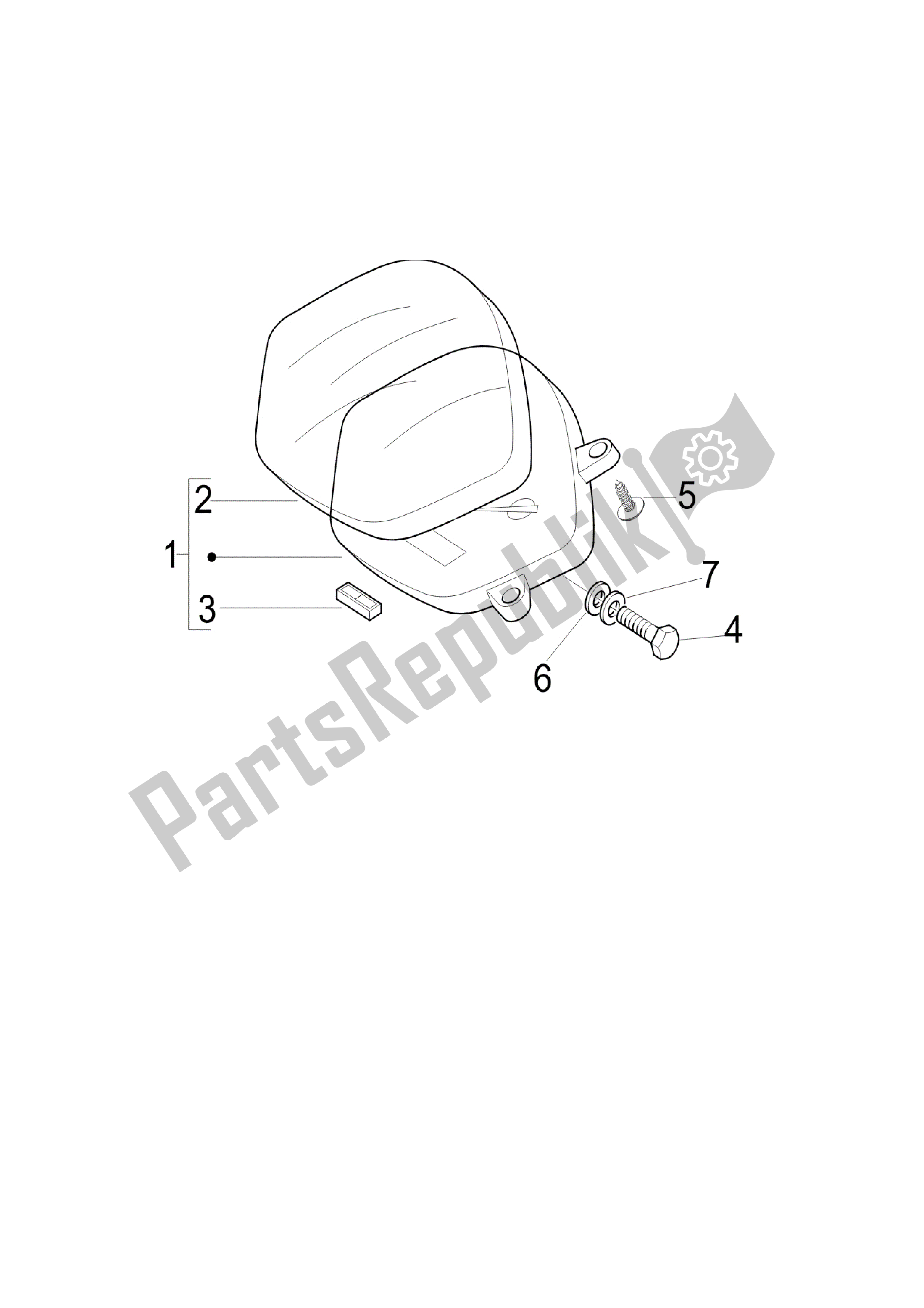 Toutes les pièces pour le Tablero De Instrumentos - Cruscotto du Vespa LX 125 2005 - 2006