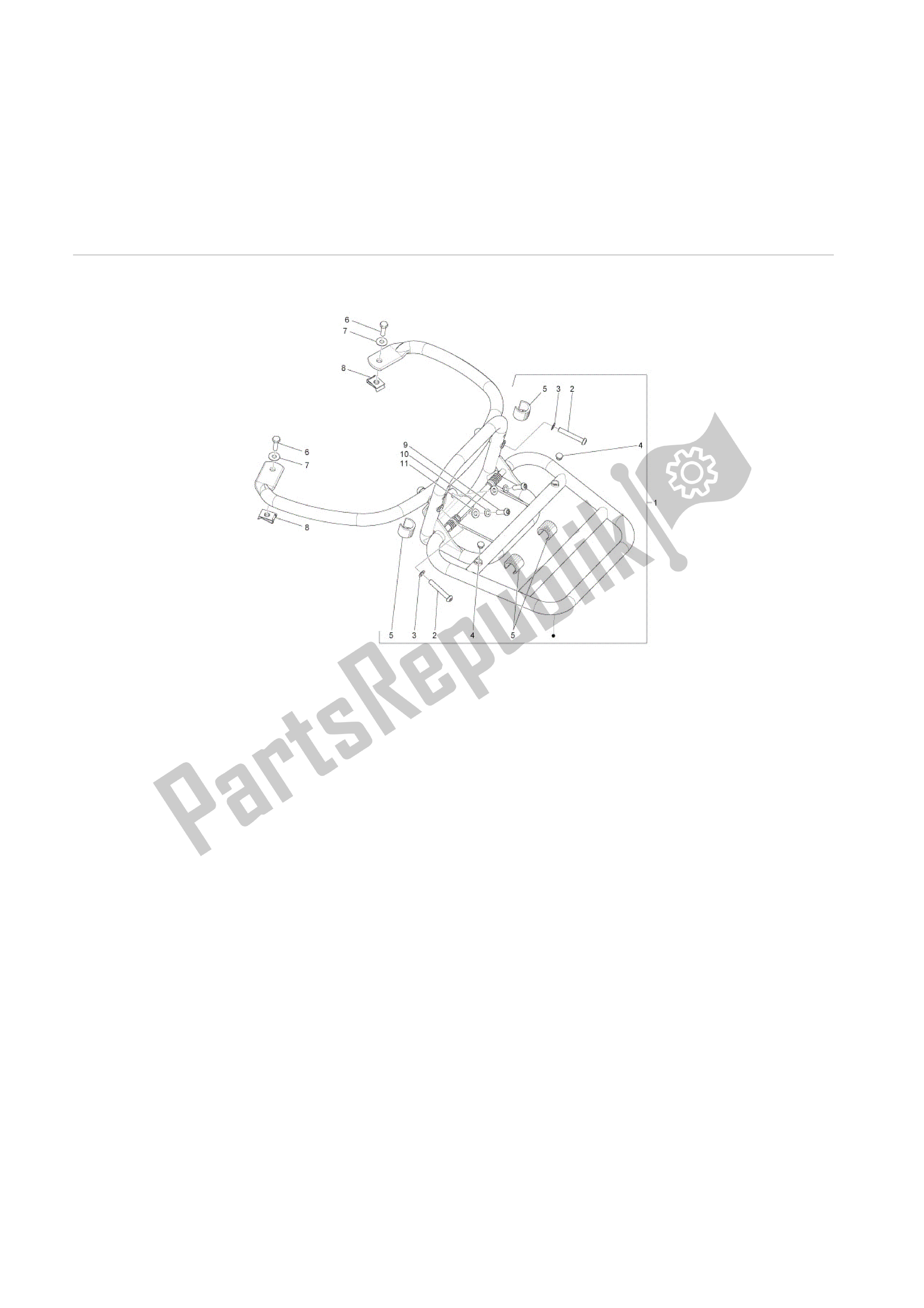 Toutes les pièces pour le Portaequipajes Trasero du Vespa LX 125 2010