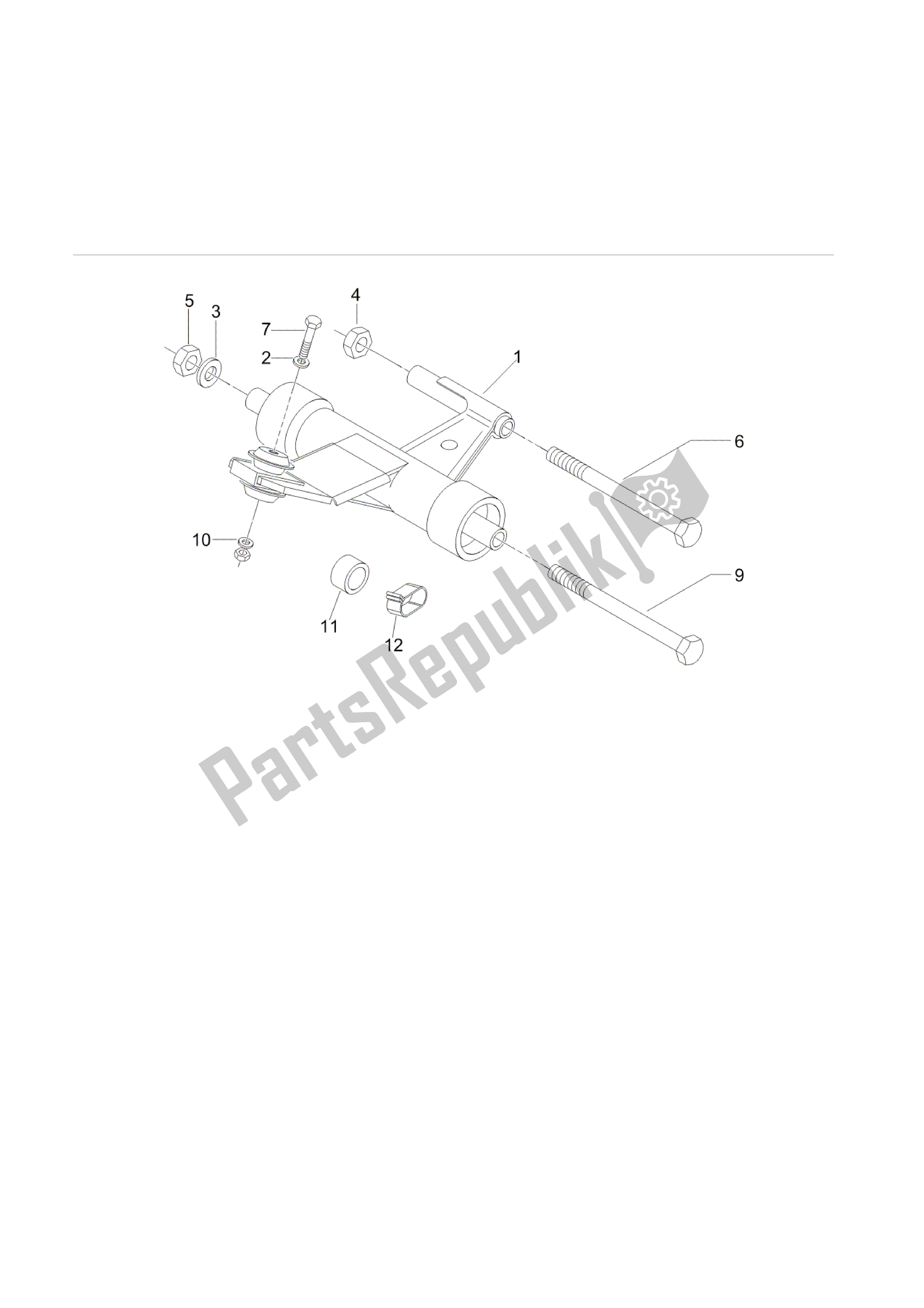 Toutes les pièces pour le Brazo Oscilante du Vespa LX 125 2010