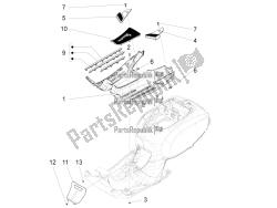 Central cover - Footrests