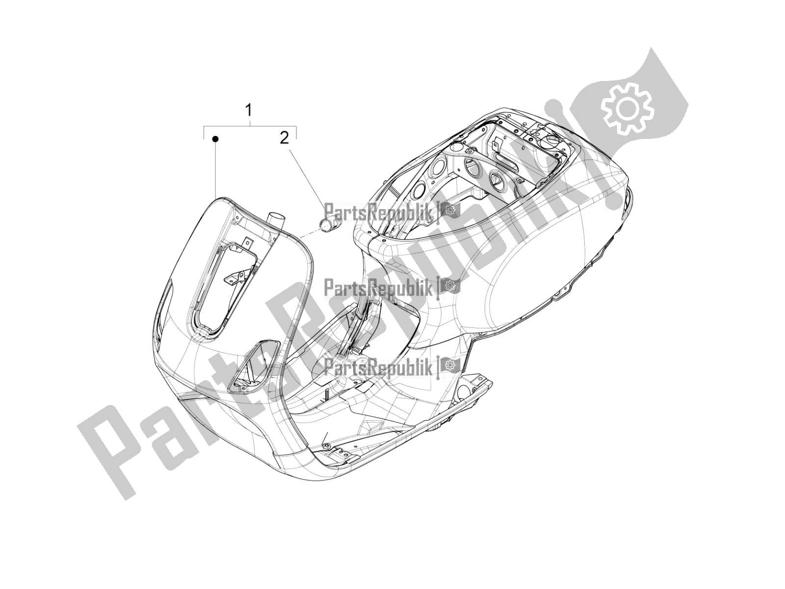 Toutes les pièces pour le Cadre / Carrosserie du Vespa LX 125 Iget 2017