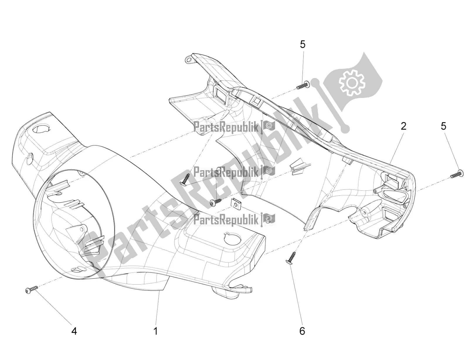 Toutes les pièces pour le Couvertures De Guidon du Vespa LX 125 Iget 2017