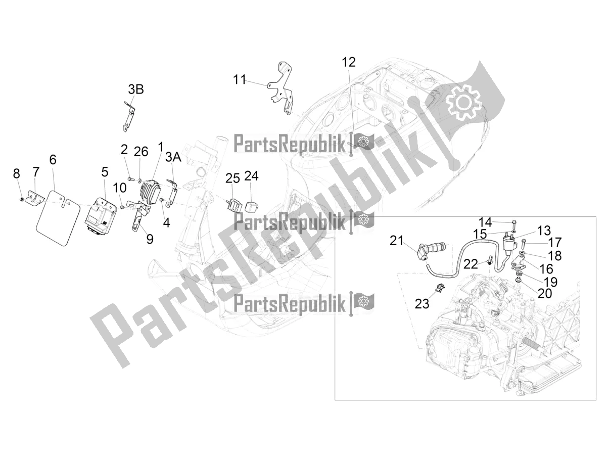 Toutes les pièces pour le Régulateurs De Tension - Unités De Commande électronique (ecu) - H. T. Bobine du Vespa LX 125 Iget 2017