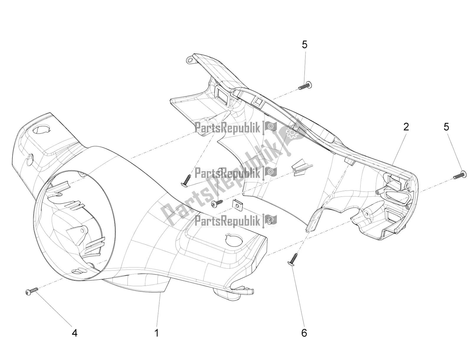 Toutes les pièces pour le Couvertures De Guidon du Vespa LX 125 Iget 2021