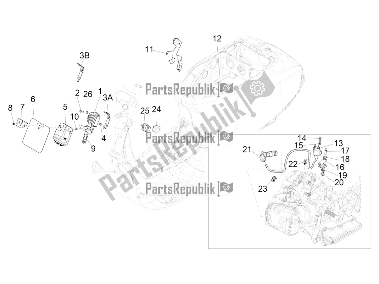 Toutes les pièces pour le Régulateurs De Tension - Unités De Commande électronique (ecu) - H. T. Bobine du Vespa LX 125 Iget 2021