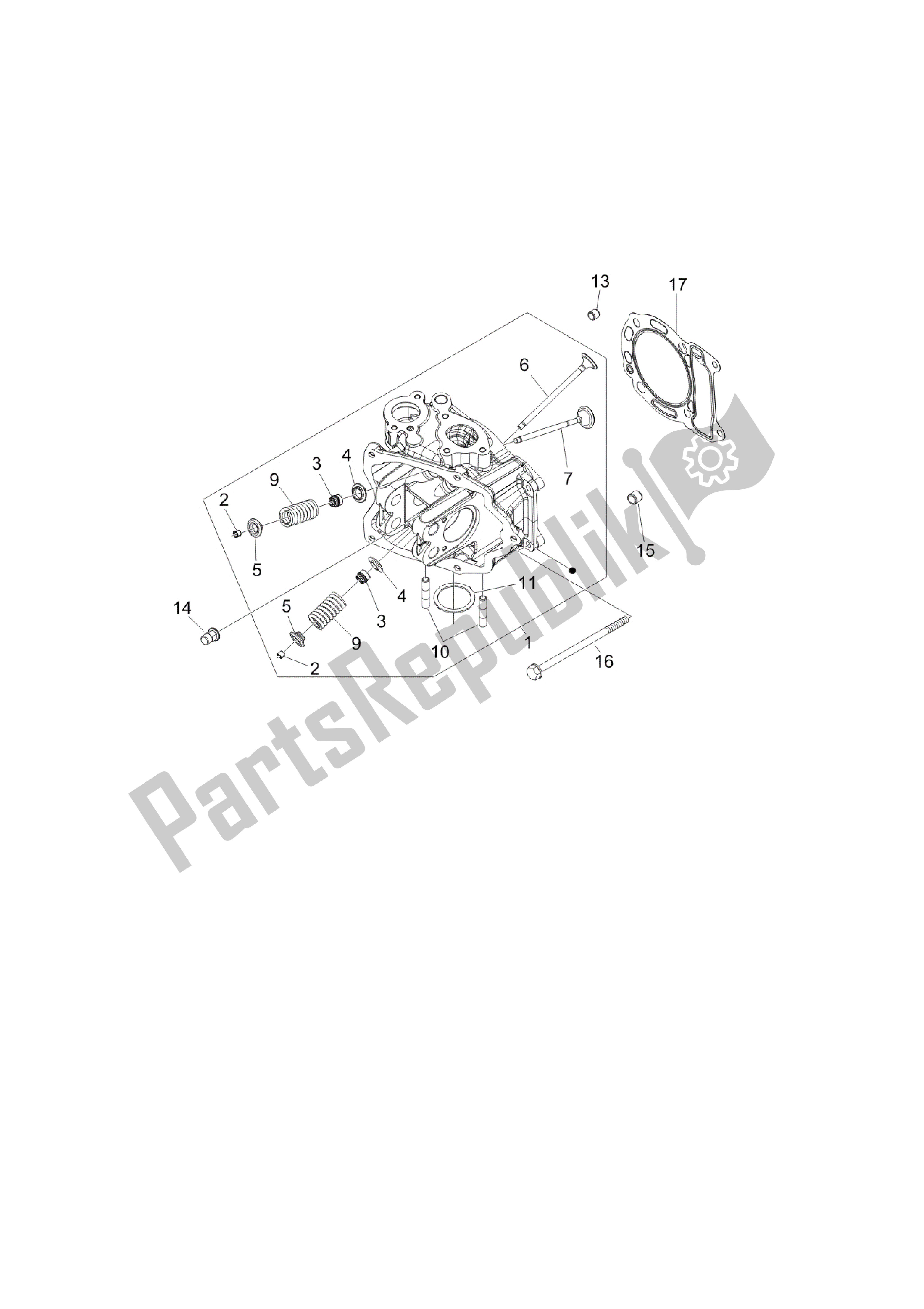 Tutte le parti per il Grupo Culata - Valvula del Vespa LX 150 2005 - 2006