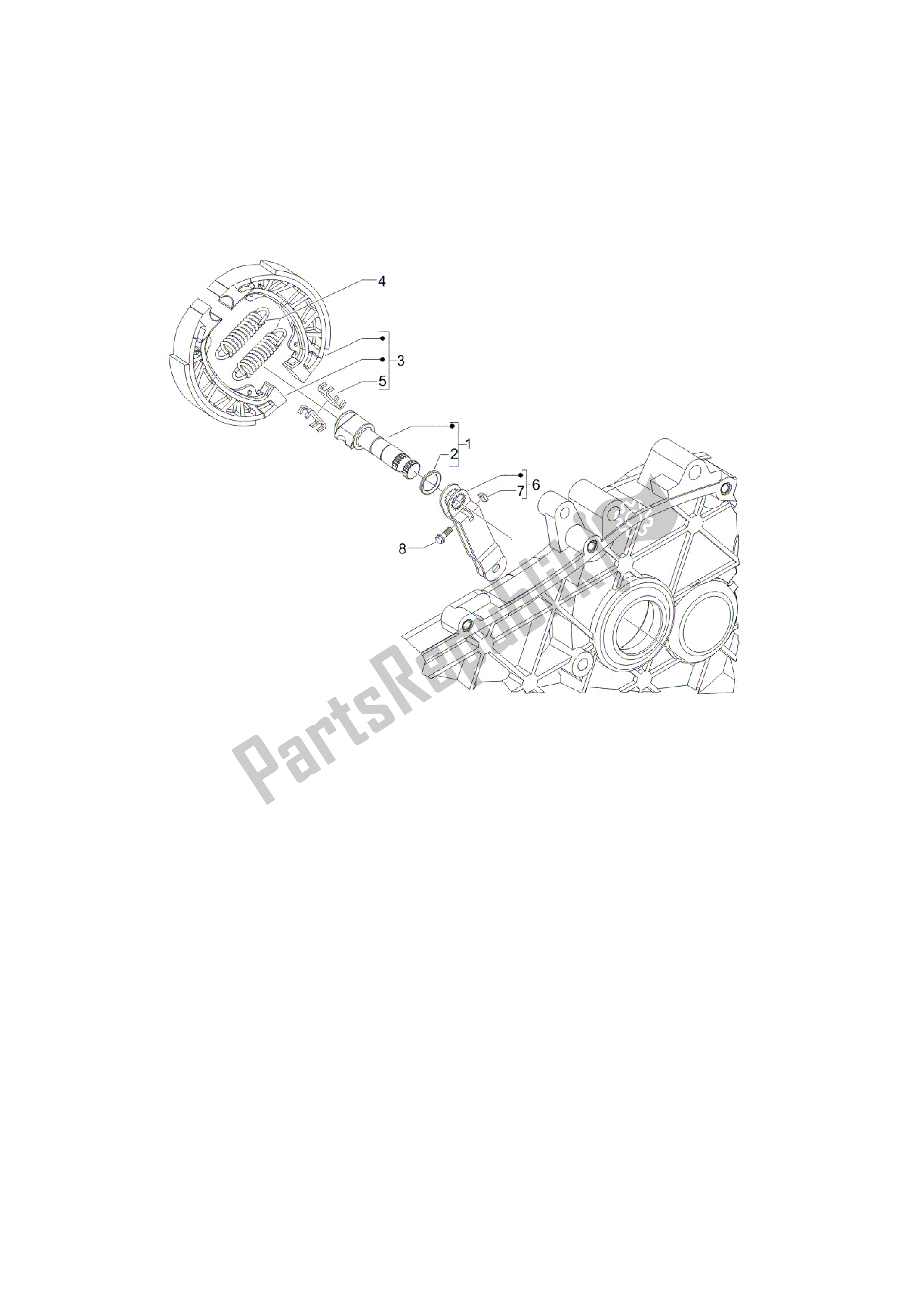 All parts for the Freno Trasero - Zapatas of the Vespa LX 150 2005 - 2006
