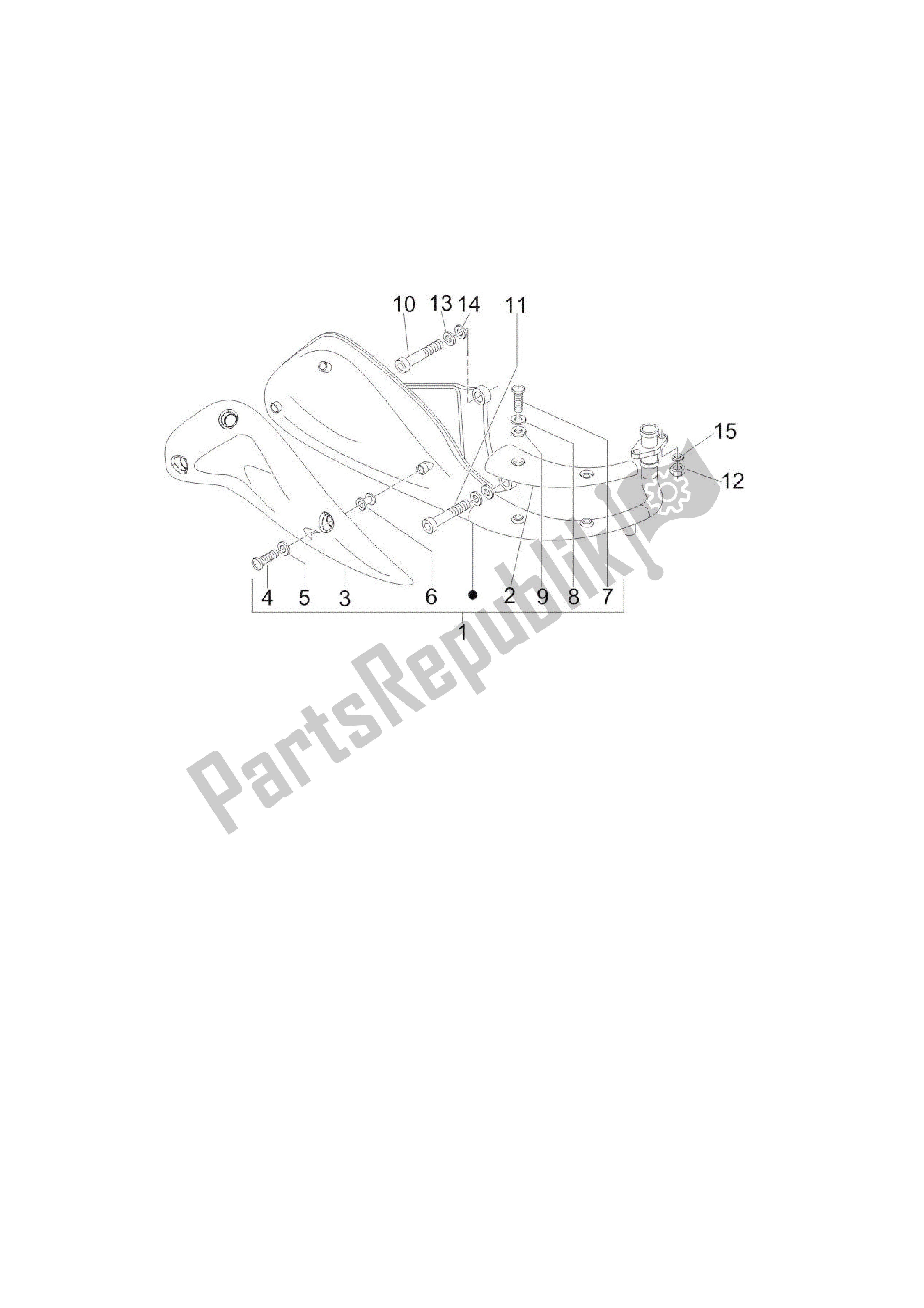 Alle onderdelen voor de Silenciador van de Vespa LX 150 2005 - 2006