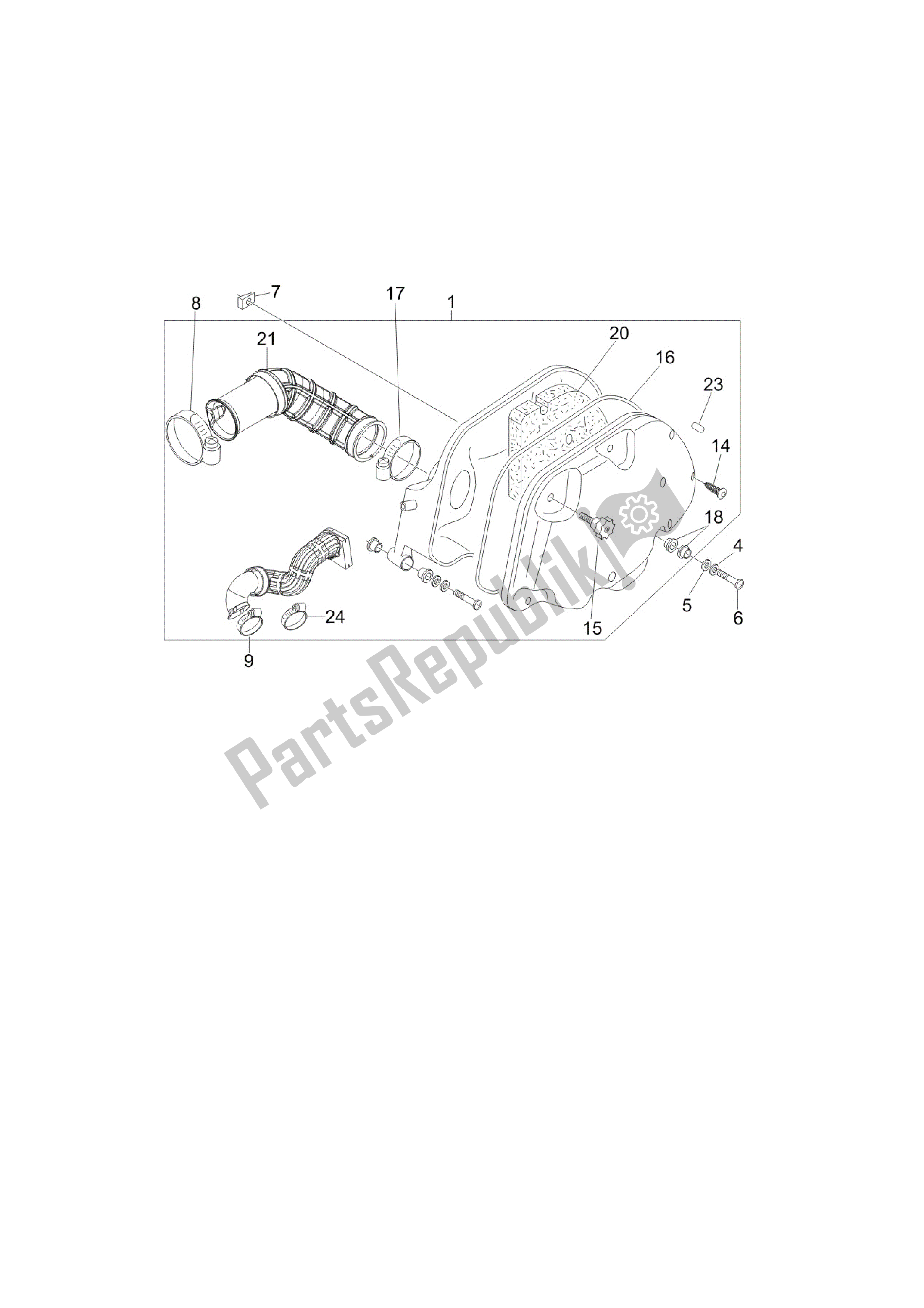 Todas las partes para Filtro De Aire de Vespa LX 150 2005 - 2006