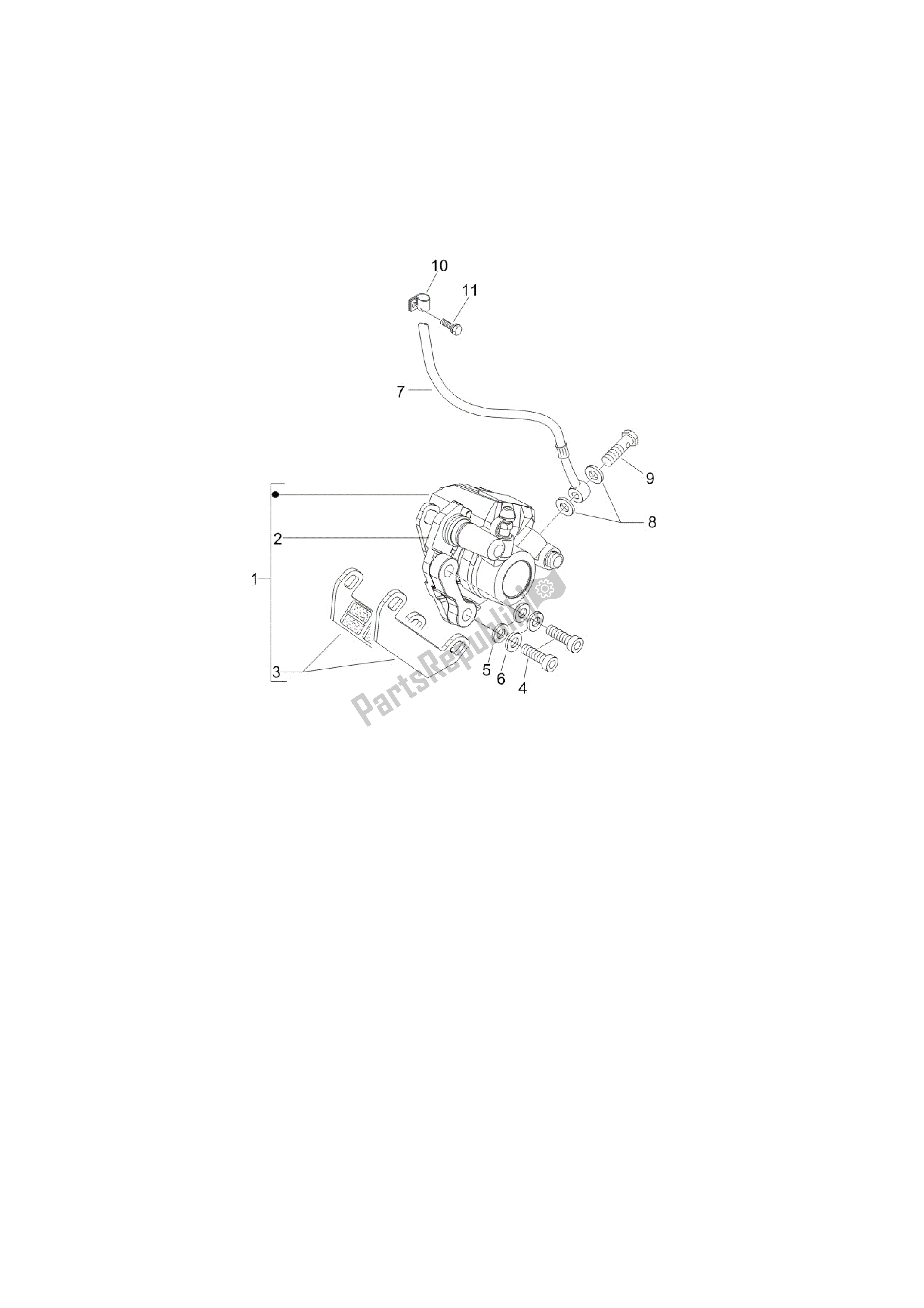 All parts for the Tuberìas Frenos - Pinzas Del Freno of the Vespa LX 150 2005 - 2006