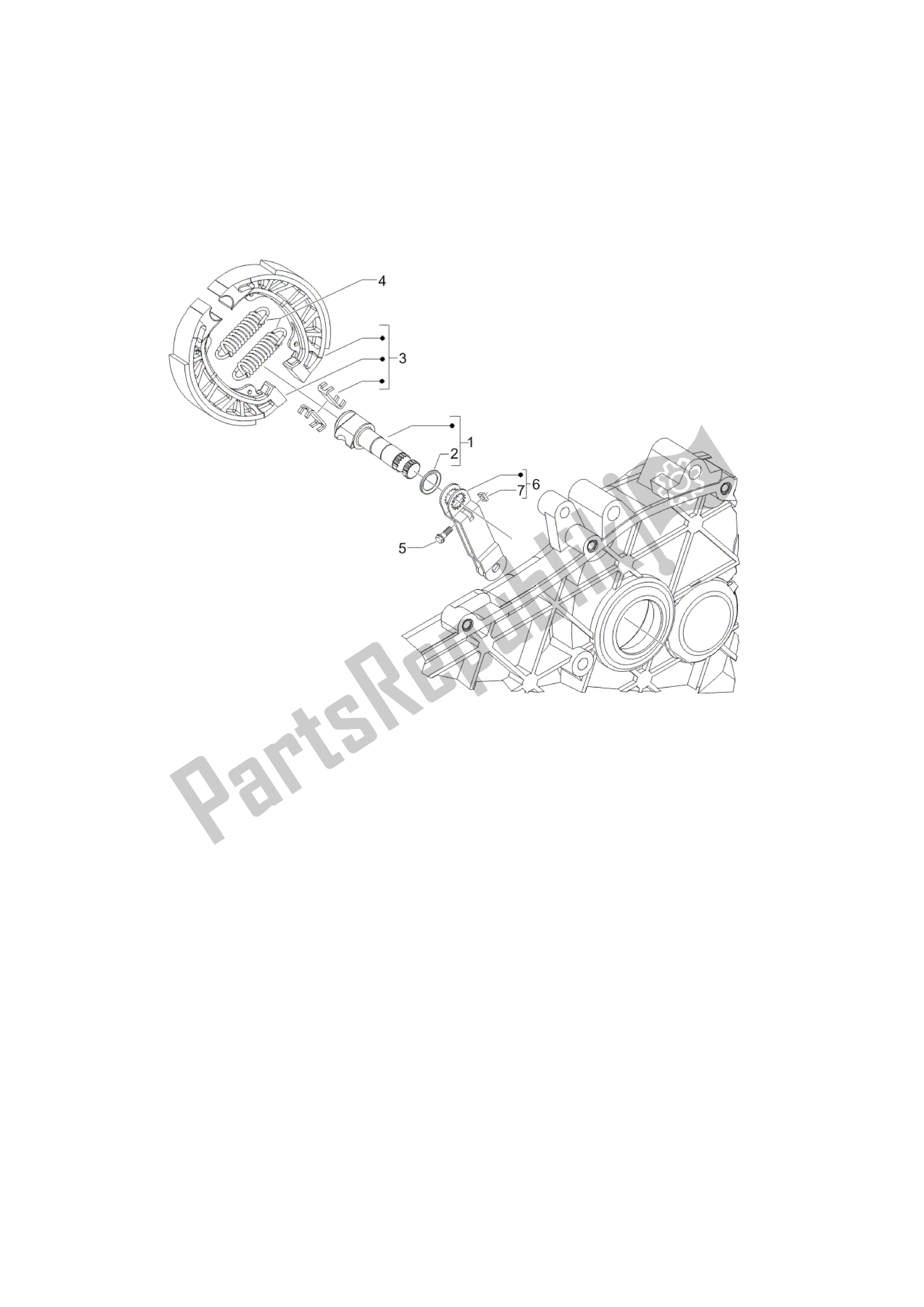 Tutte le parti per il Freno Trasero - Zapatas del Vespa LX 150 2010 - 2012