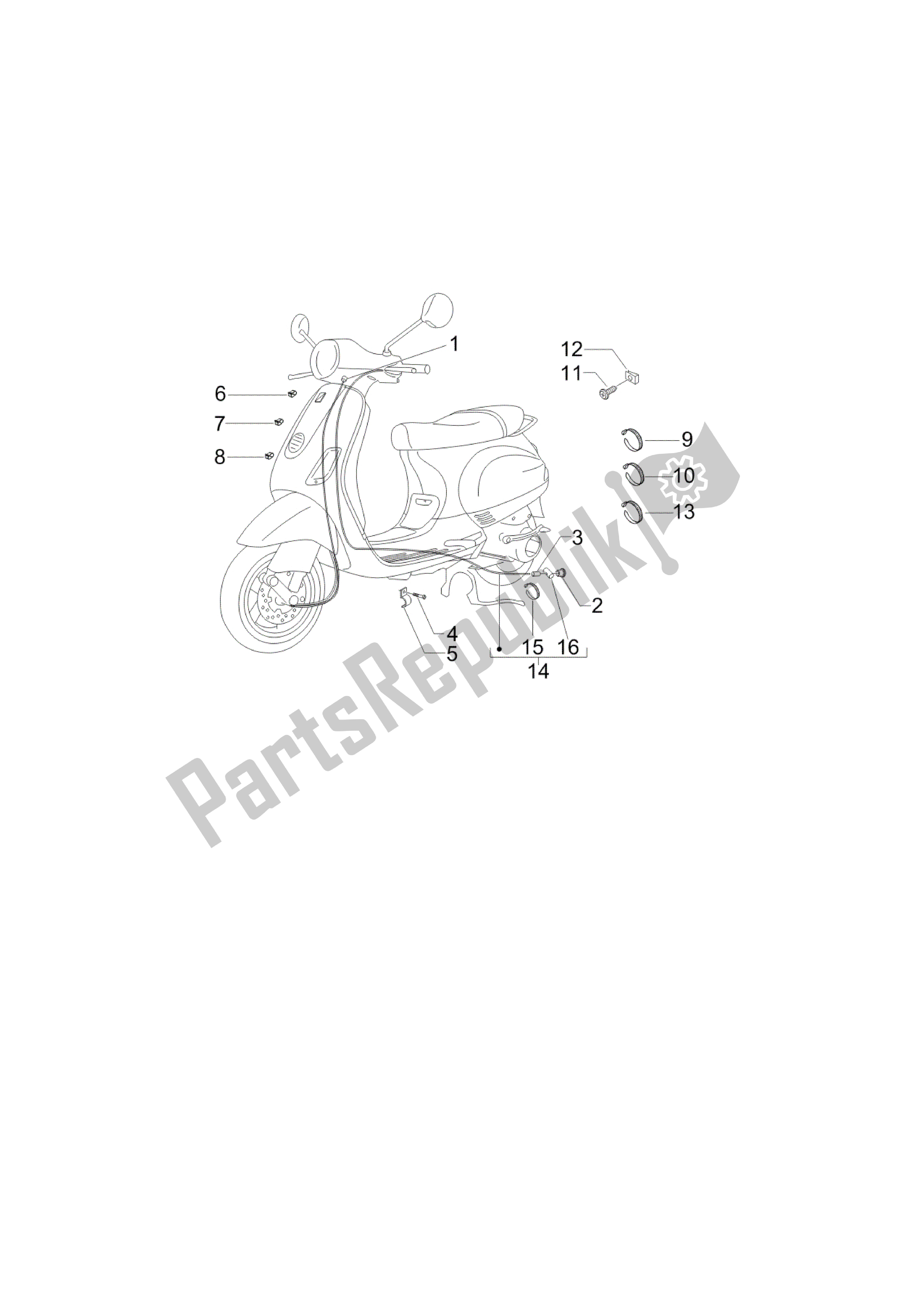 Todas las partes para Transmisiones de Vespa LX 150 2010 - 2012