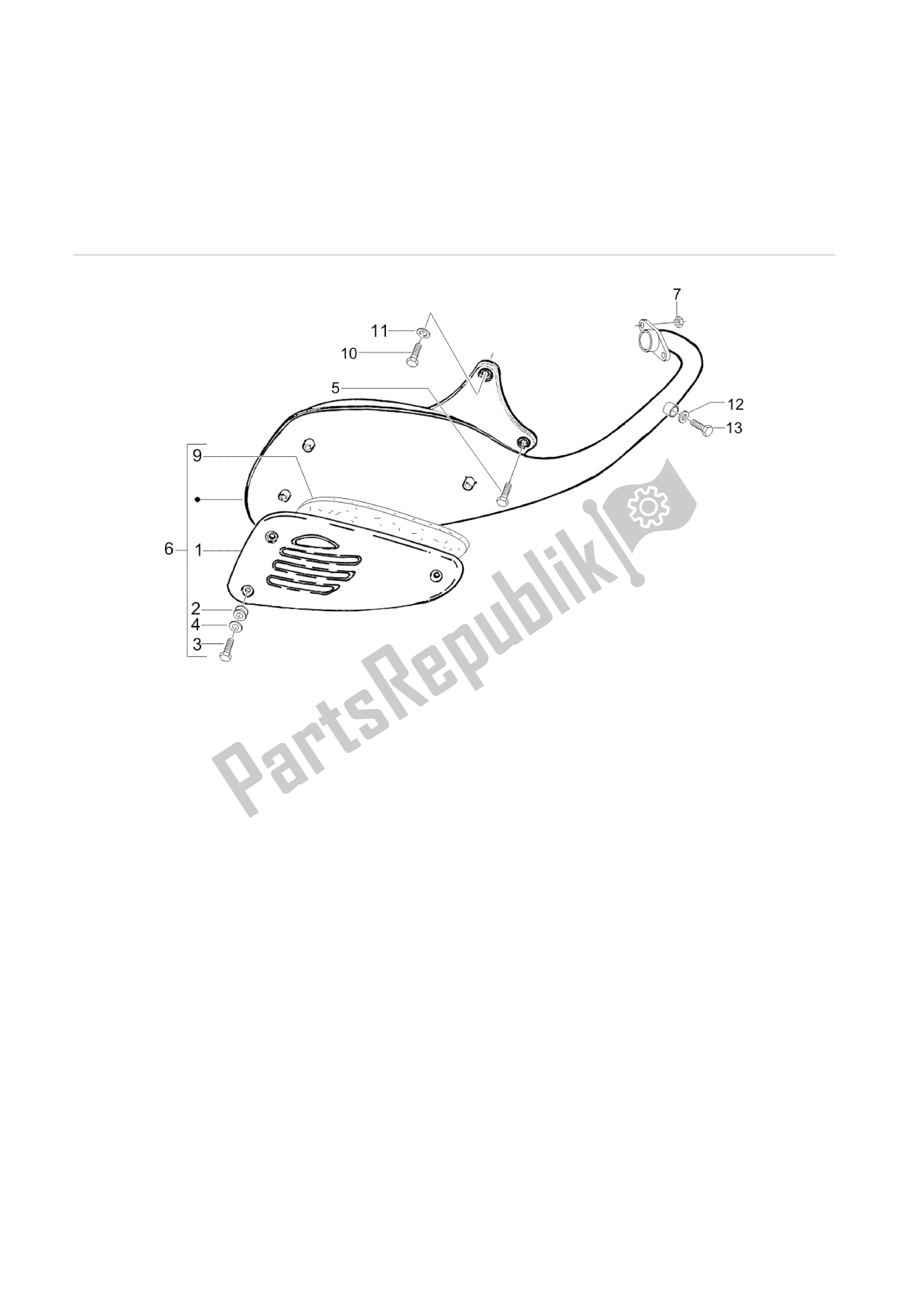 Todas las partes para Silenciador de Vespa LX 50 2009 - 2010