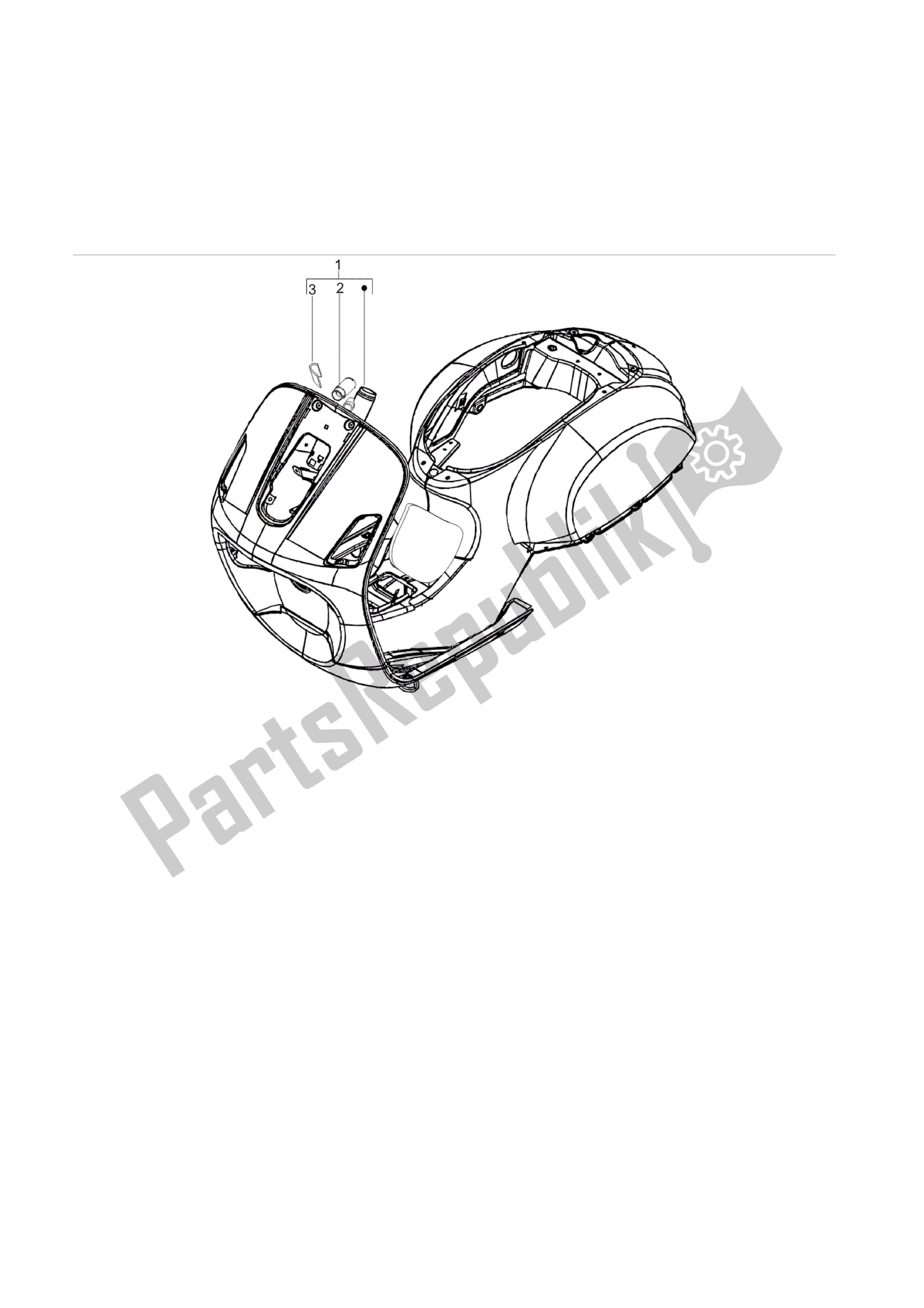 Tutte le parti per il Chassis / Carrocería del Vespa LX 50 2009 - 2010