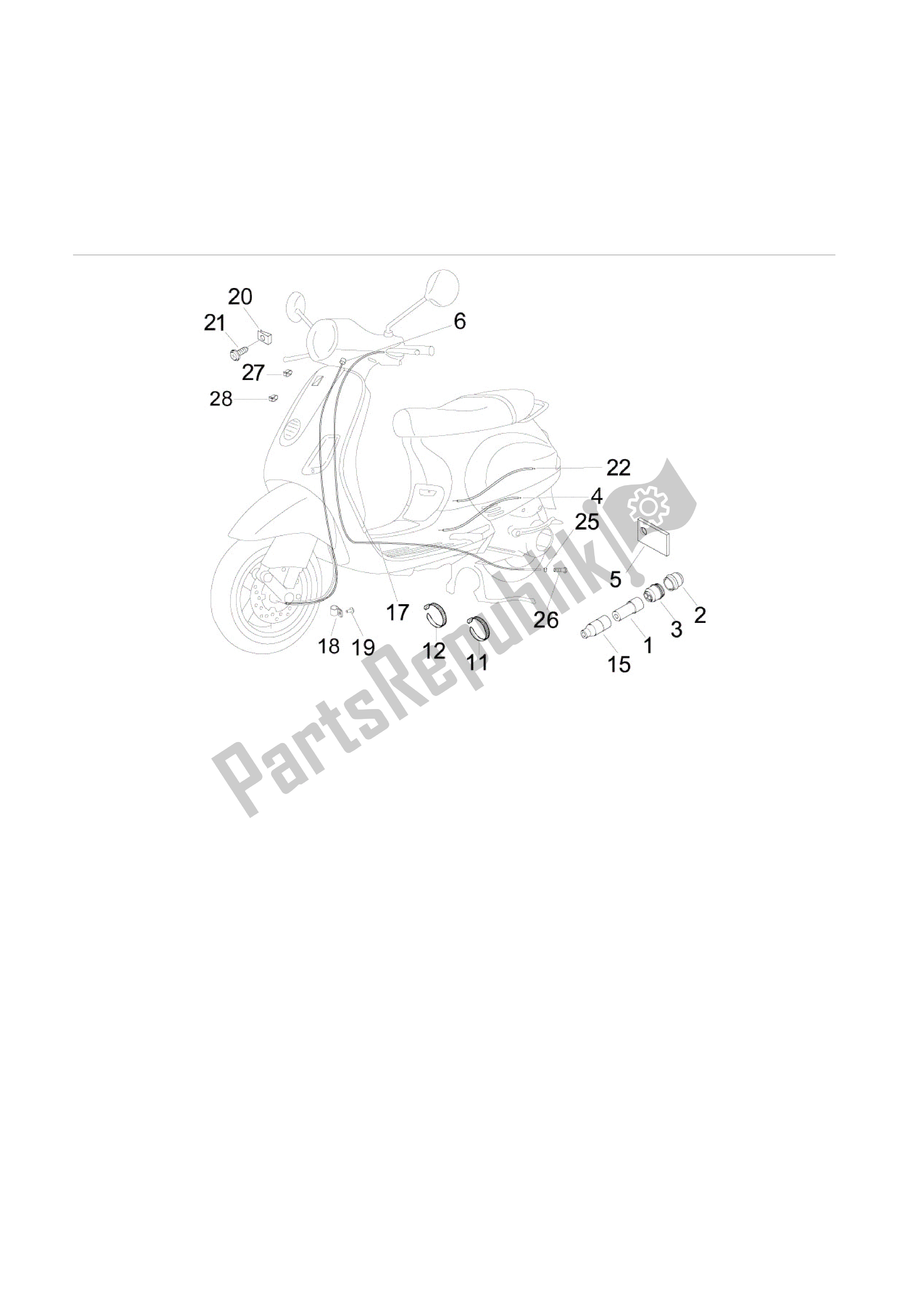 Todas las partes para Transmisiones de Vespa LX 50 2009 - 2010