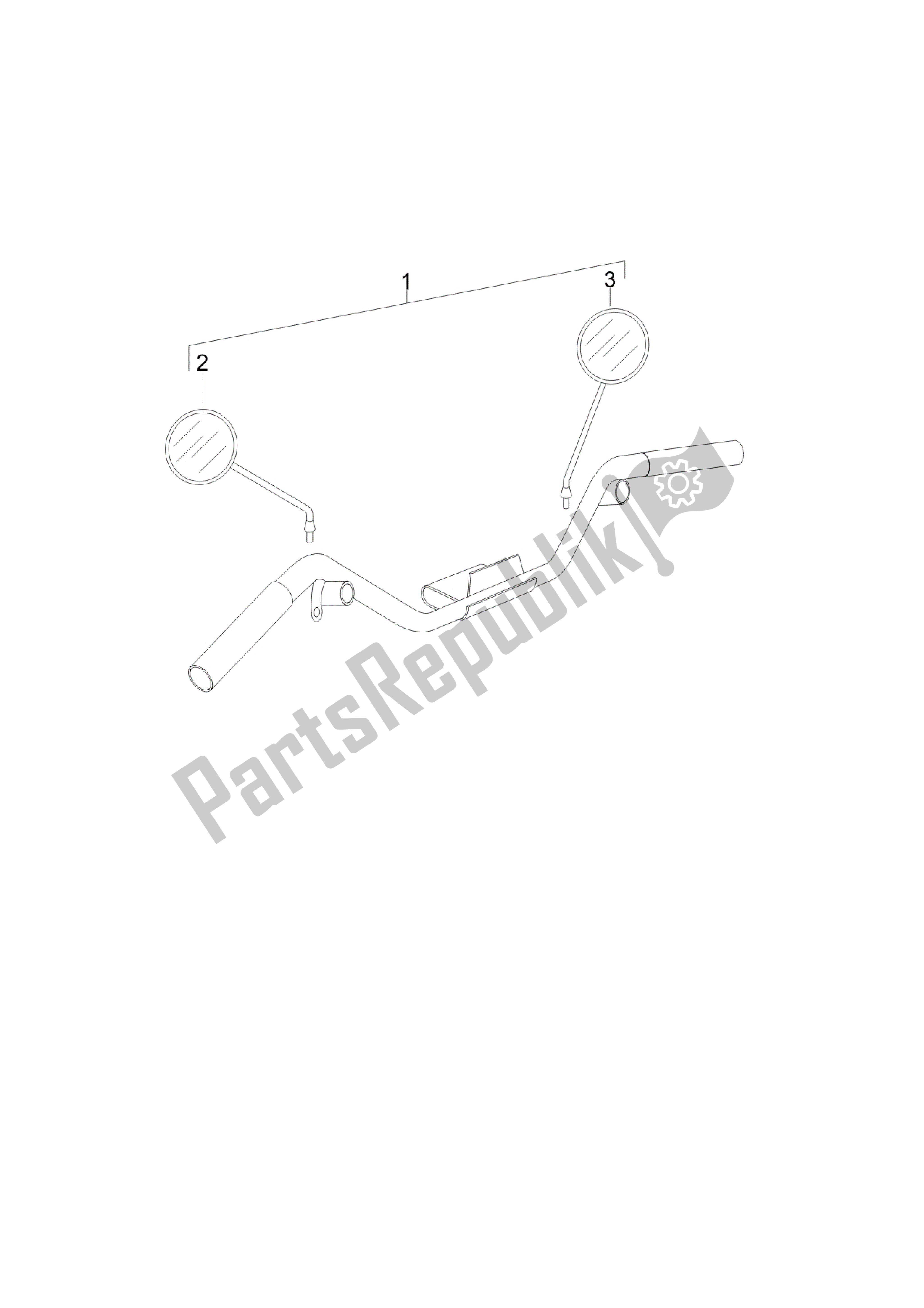 Tutte le parti per il Retrovisor / Es del Vespa LX 50 2006 - 2008