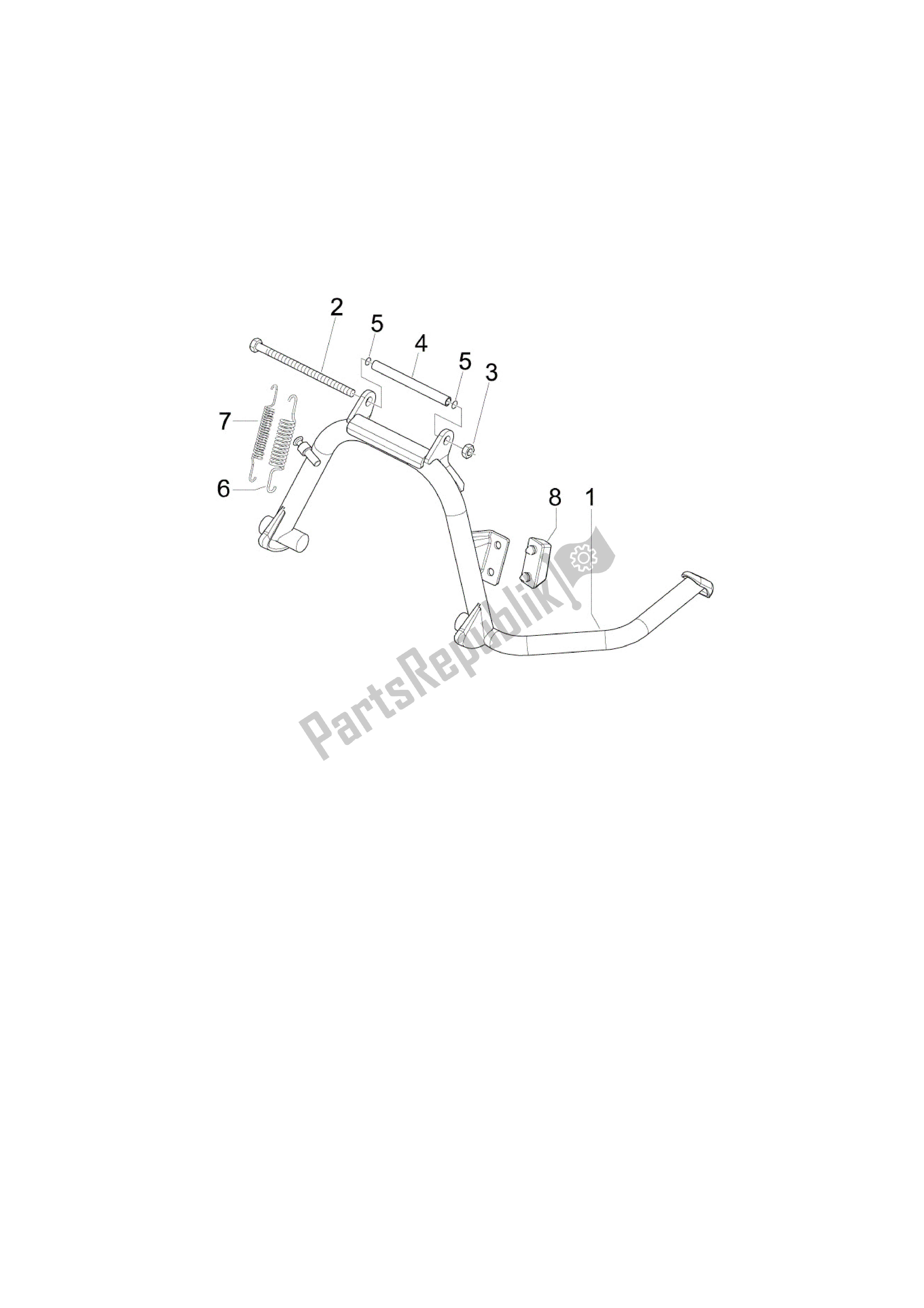 Toutes les pièces pour le Caballete / S du Vespa LX 50 2009 - 2013