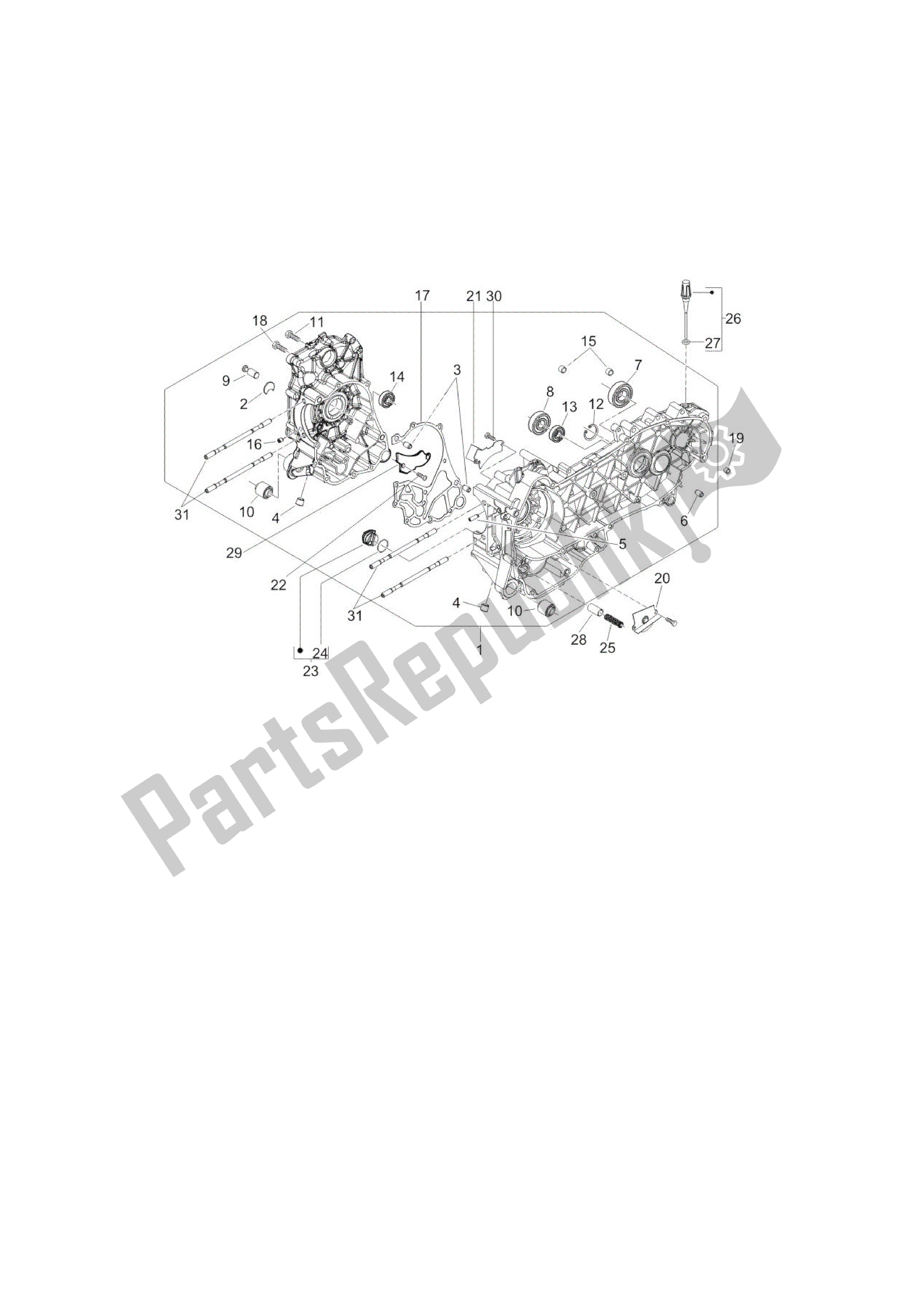 Todas las partes para Carretero de Vespa LXV 125 2006 - 2009