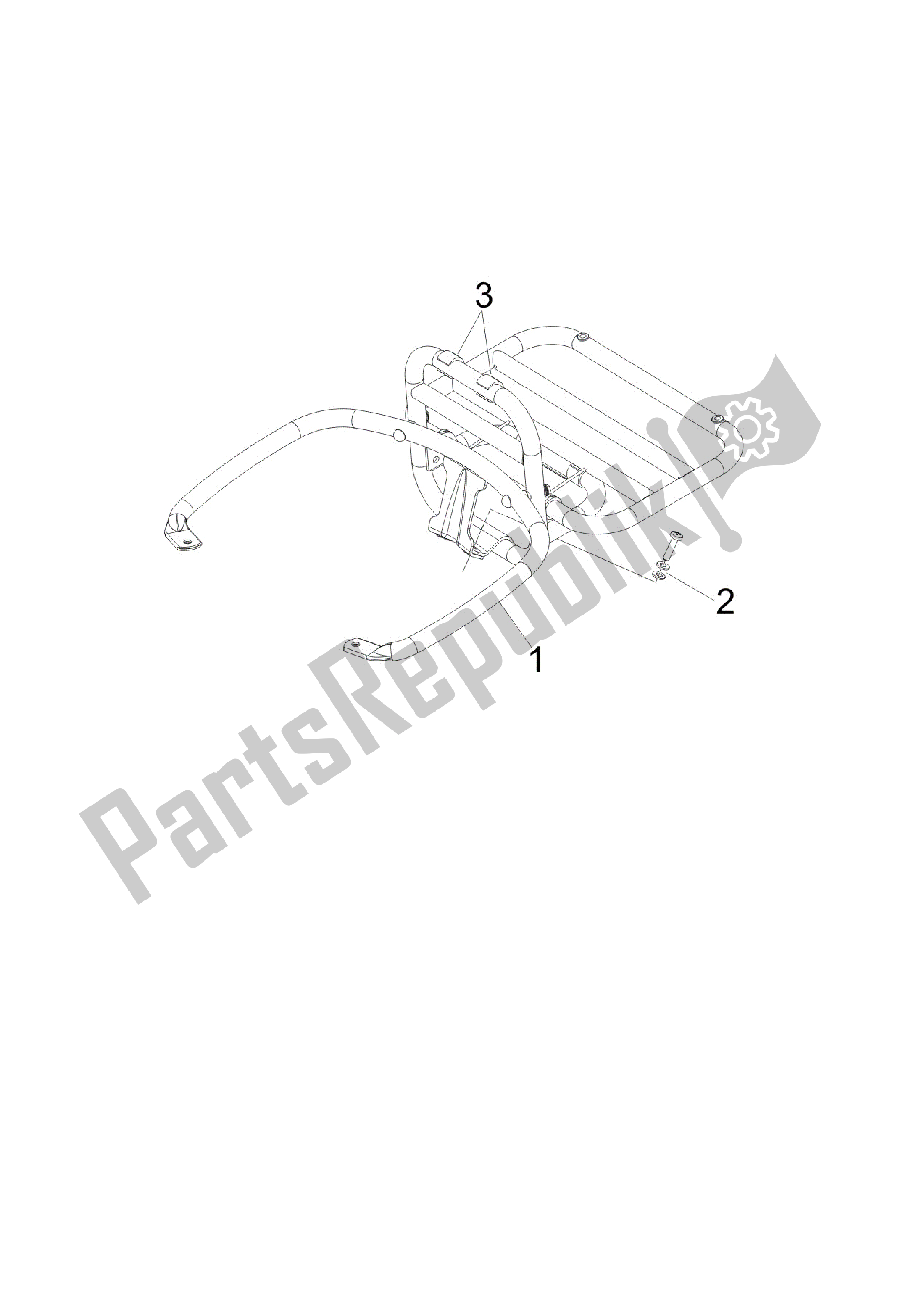 Toutes les pièces pour le Portaequipajes Trasero du Vespa LXV 125 2006 - 2009