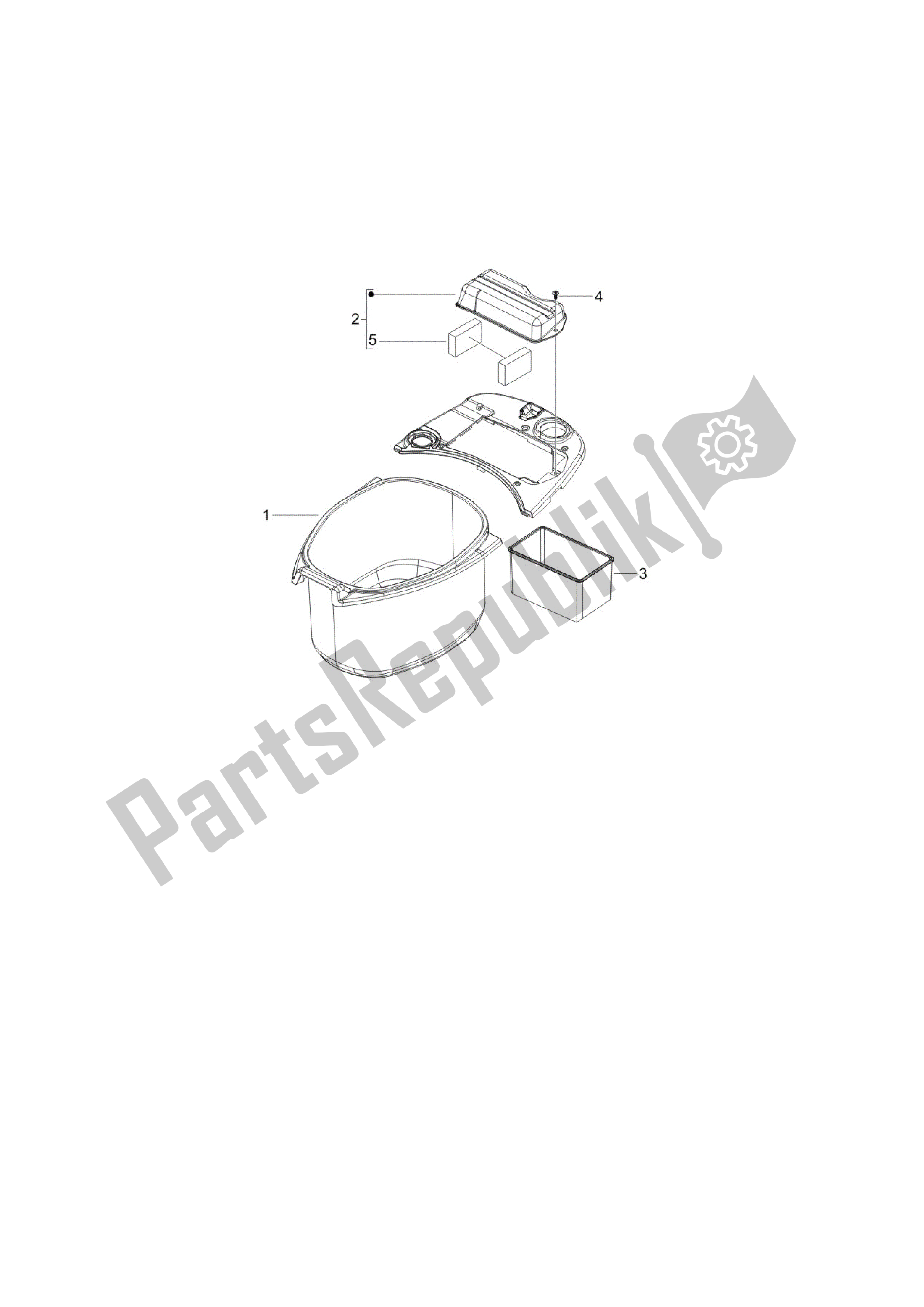 Wszystkie części do Alojamiento Casco - Parte Debajo Sillìn Vespa LXV 125 2010 - 2013
