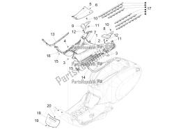 Central cover - Footrests