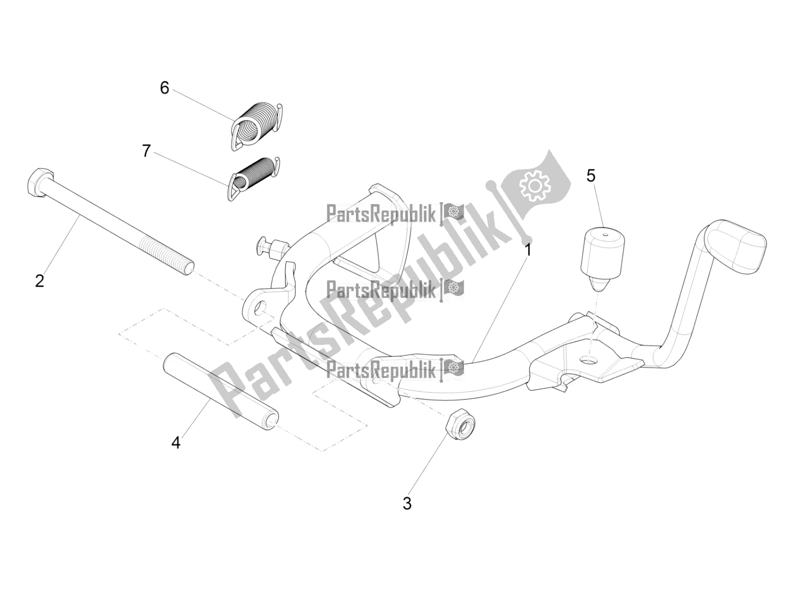 Todas las partes para Soporte / S de Vespa Primavera 125 4T 3V IE ABS E5 2022