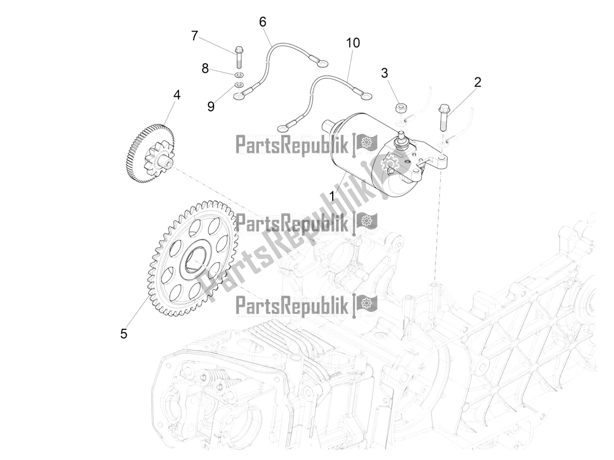 Toutes les pièces pour le Stater - Démarreur électrique du Vespa Primavera 125 4T 3V Iget Apac 2016