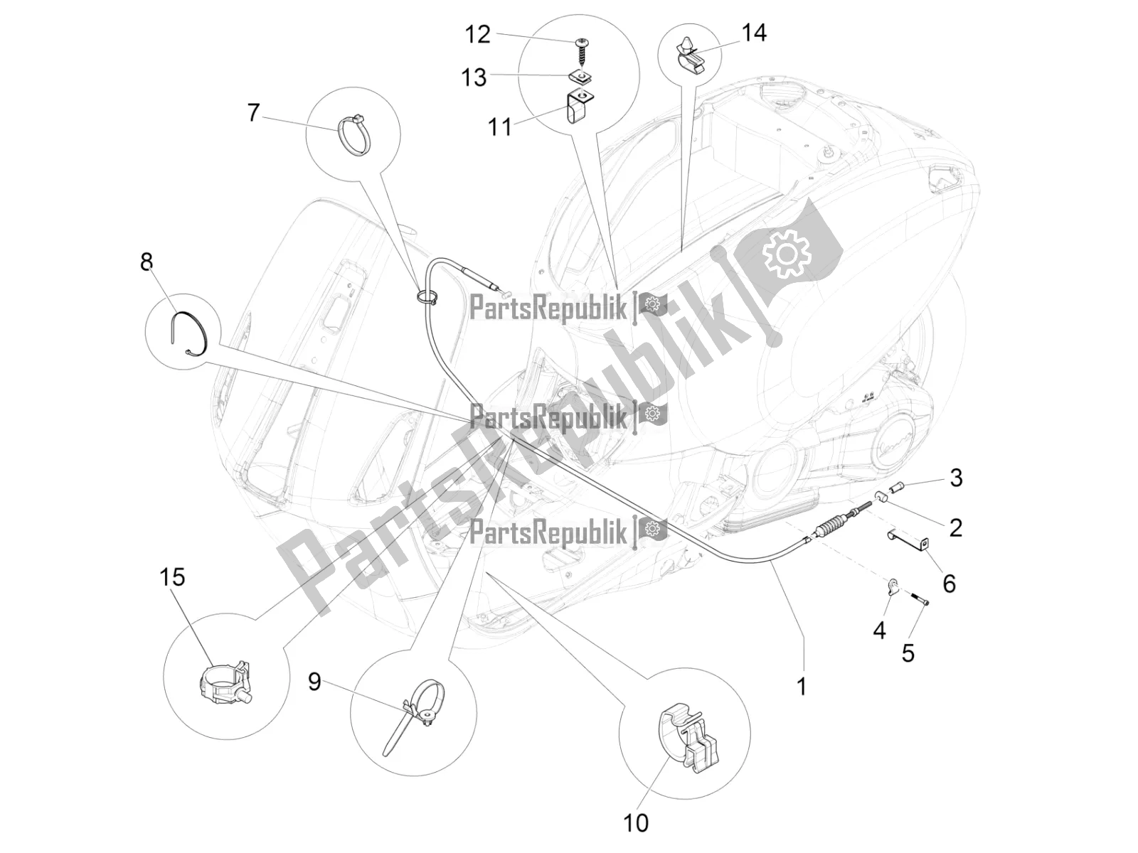 Toutes les pièces pour le Transmissions du Vespa Primavera 125 4T 3V Iget Apac 2016