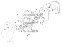 vano portaoggetti anteriore - pannello di protezione per le ginocchia