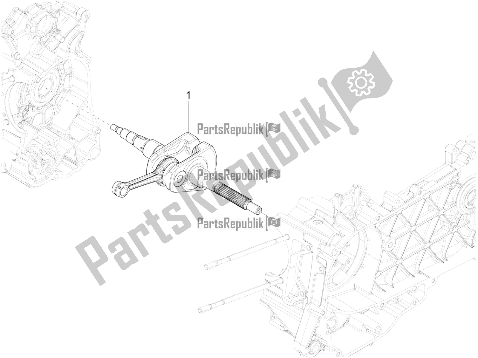 Todas las partes para Cigüeñal de Vespa Primavera 150 Iget ABS USA 2021