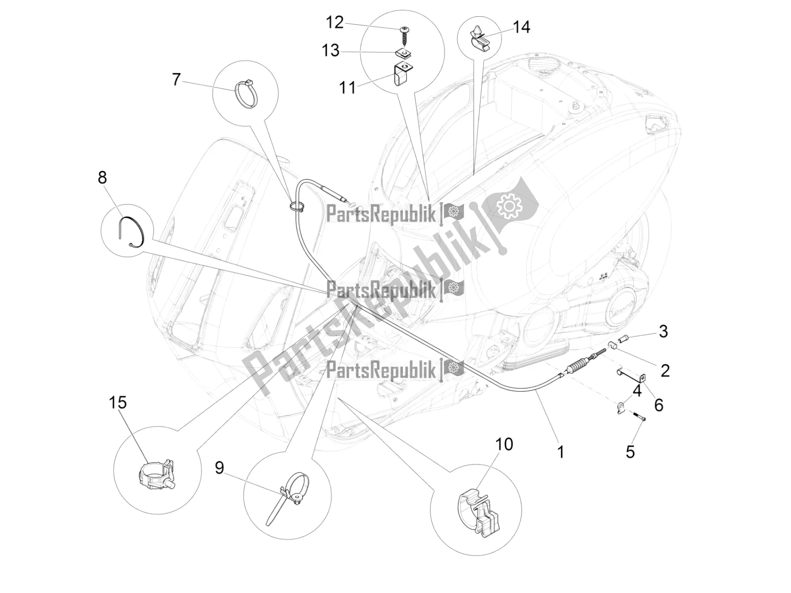 Toutes les pièces pour le Transmissions du Vespa Primavera 150 Iget Apac 2020