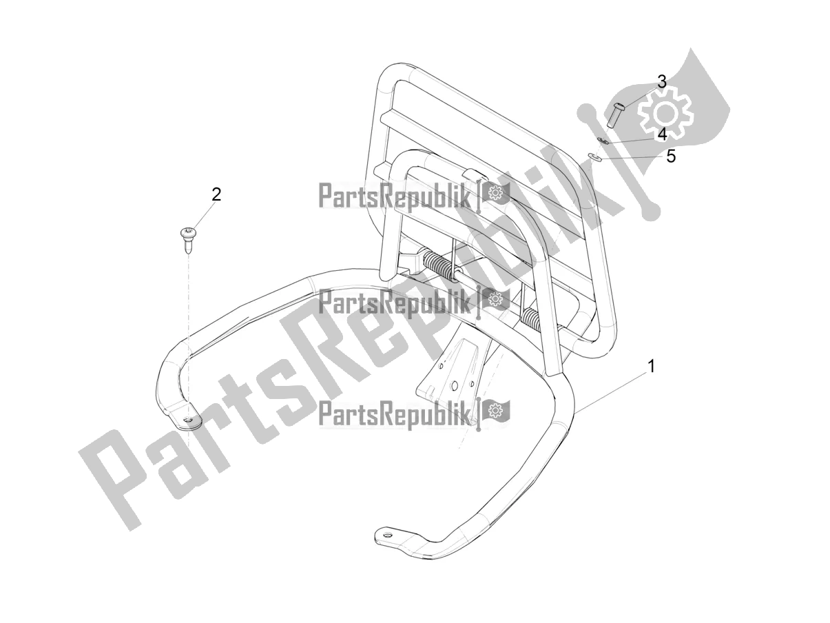 Todas las partes para Portaequipajes Trasero de Vespa Primavera 150 Iget USA 2019