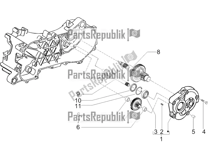 Tutte le parti per il Unità Di Riduzione del Vespa Primavera 50 2T 2016