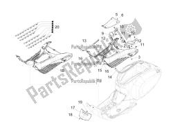 Central cover - Footrests