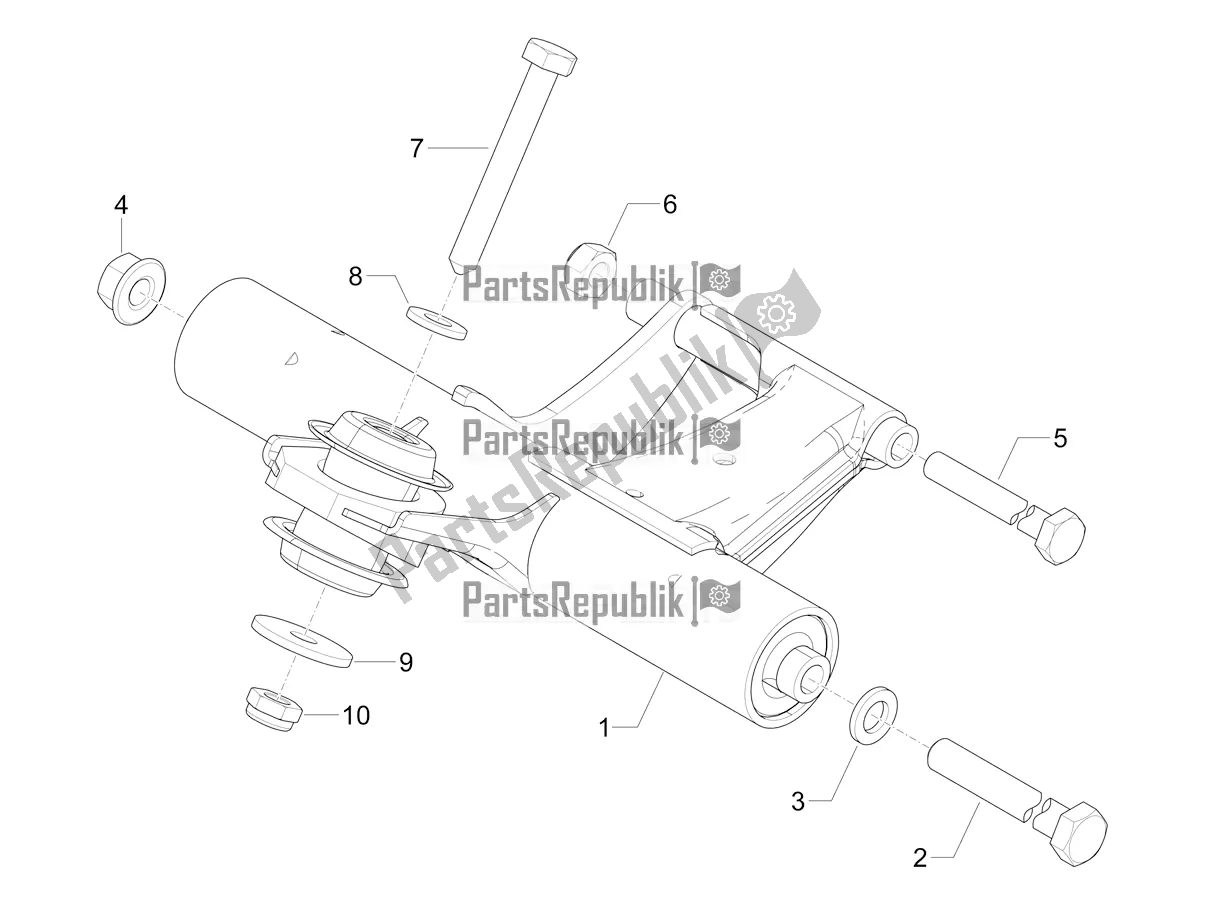 Todas las partes para Brazo Oscilante de Vespa Primavera 50 4T 25 KM/H 2020