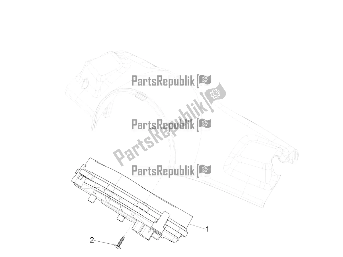 Toutes les pièces pour le Combinaison De Compteurs - Cruscotto du Vespa Primavera 50 4T 25 KM/H 2021