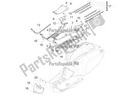 Central cover - Footrests