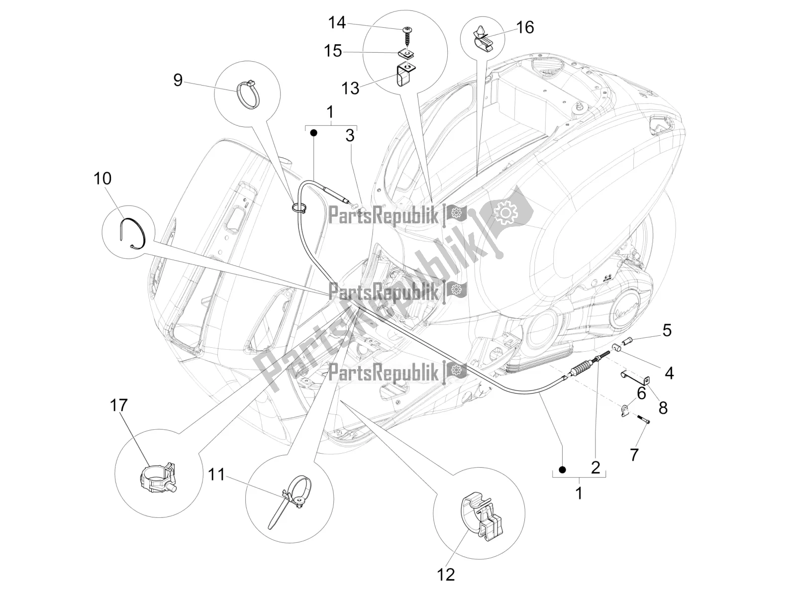 Todas las partes para Transmisiones de Vespa Primavera 50 4T 25 KM/H 2022