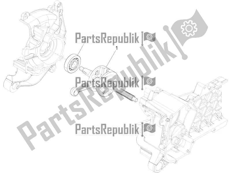 Todas as partes de Virabrequim do Vespa Primavera 50 4T 3V 2019