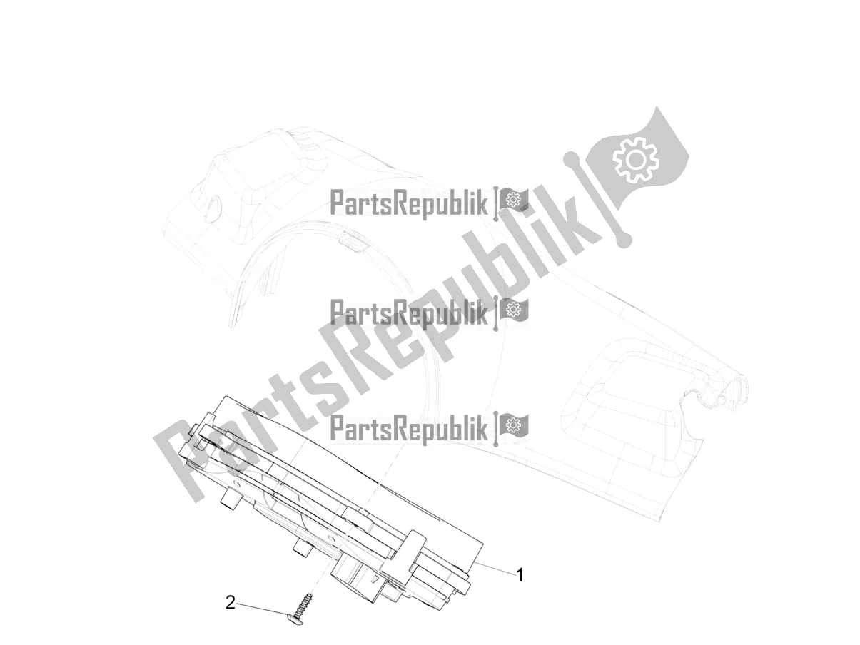 Todas las partes para Combinación De Medidor - Cruscotto de Vespa Primavera 50 4T 3V 2019