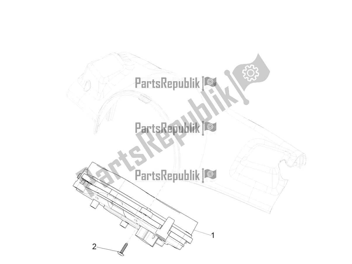 Toutes les pièces pour le Combinaison De Compteurs - Cruscotto du Vespa Primavera 50 4T 3V 2021