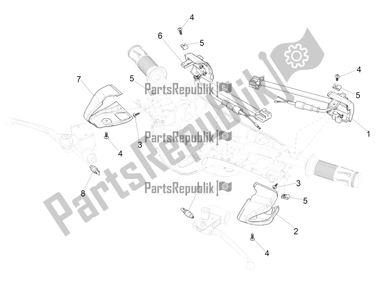 Todas las partes para Selectores - Interruptores - Botones de Vespa Primavera 50 4T 3V 2021