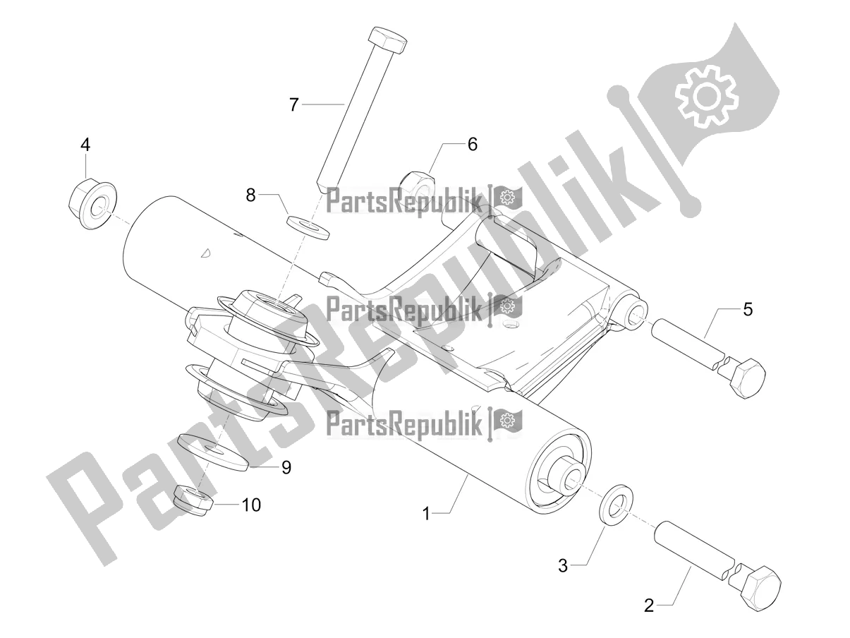 Toutes les pièces pour le Bras Oscillant du Vespa Primavera 50 4T 3V 2021