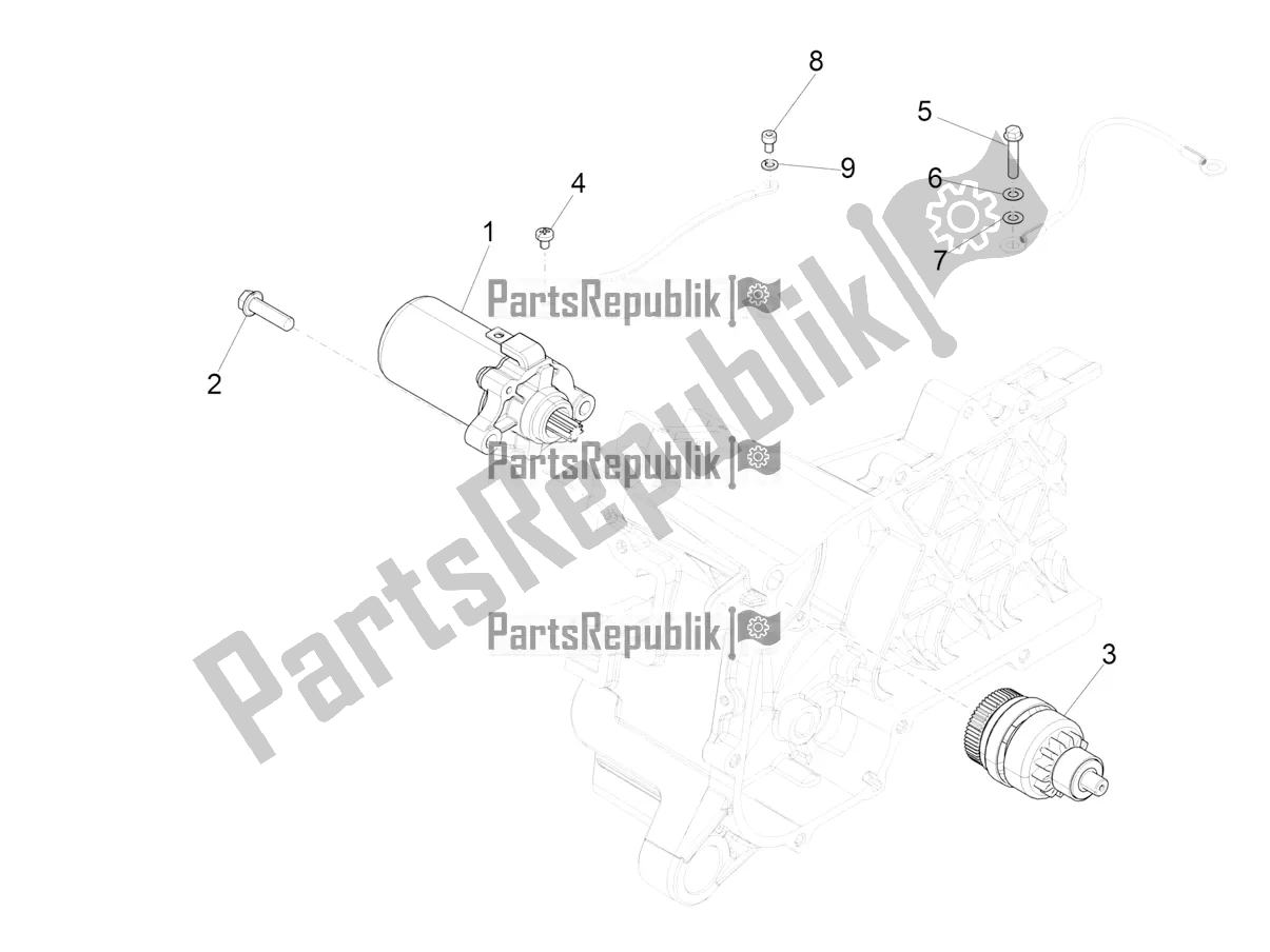 Wszystkie części do Stater - Rozrusznik Elektryczny Vespa Primavera 50 4T 3V 2022