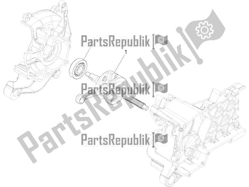 Tutte le parti per il Albero A Gomiti del Vespa Primavera 50 4T 3V E4 2020