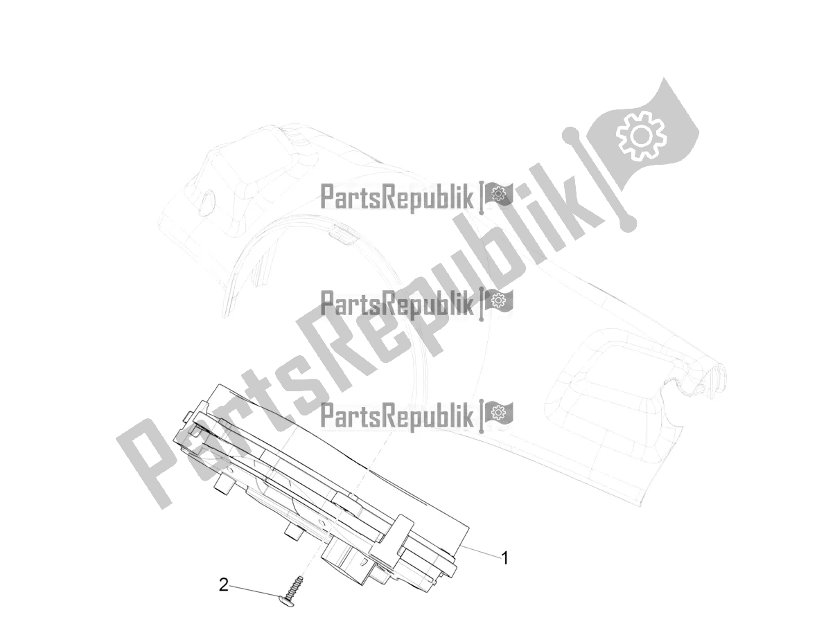 Toutes les pièces pour le Combinaison De Compteurs - Cruscotto du Vespa Primavera 50 4T 3V USA 2019