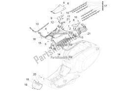 Central cover - Footrests