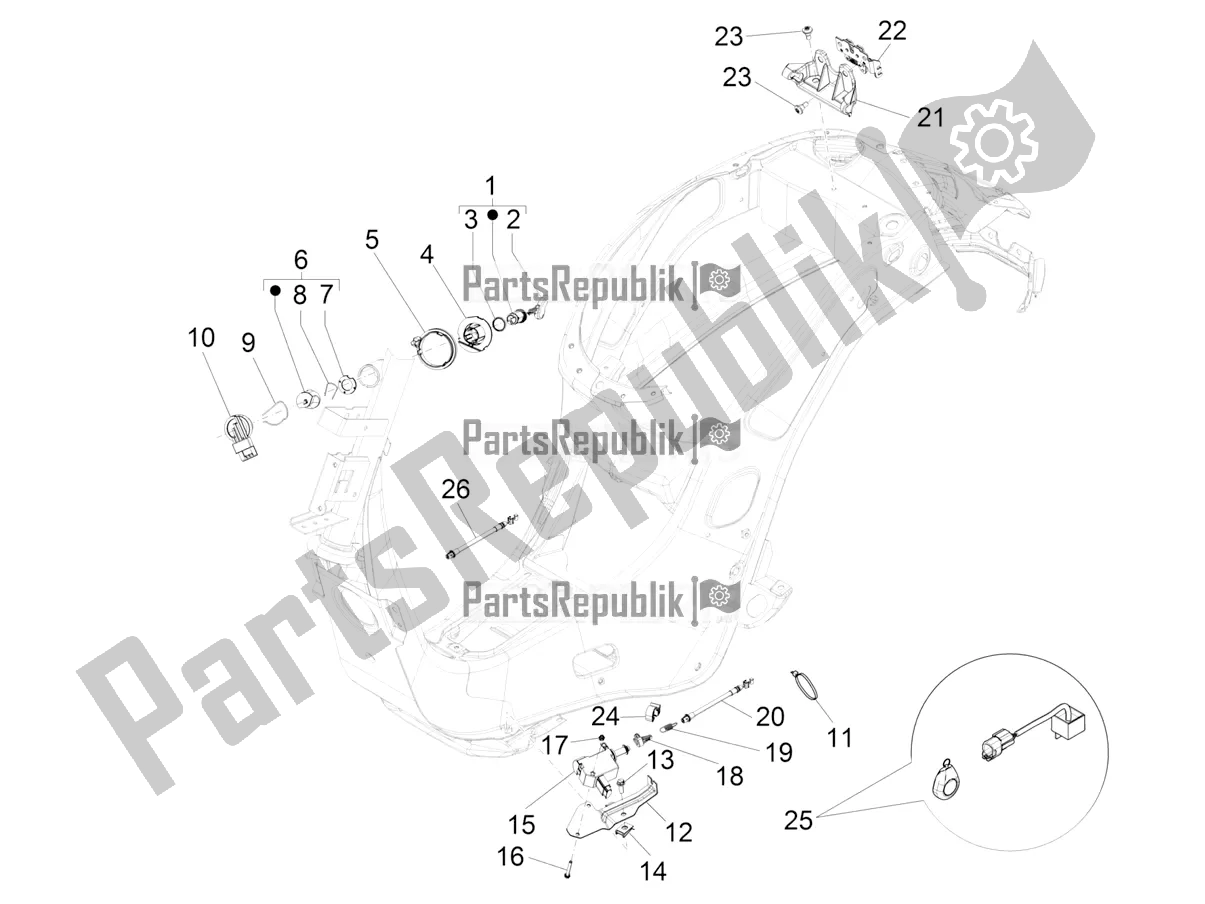Tutte le parti per il Serrature del Vespa Primavera 50 4T 4V 2017